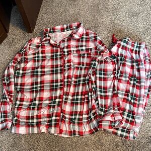 Women's Royal Standard Plaid Pajama Set - Red, Green, and White